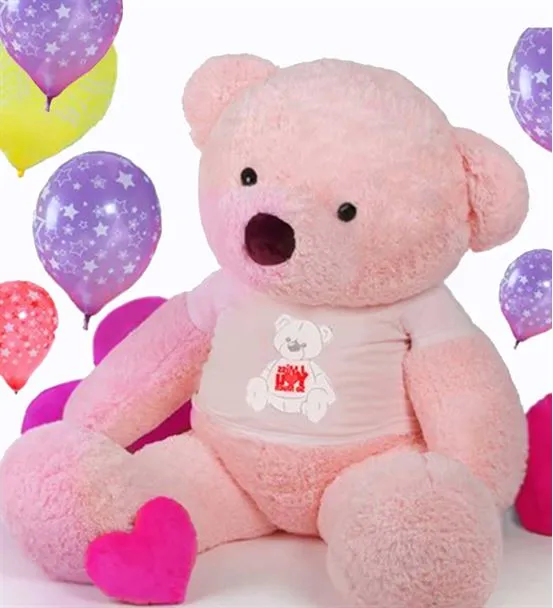 180 Cm Tişörtlü Tatlım Peluş Ayıcık (%100 Yerli)