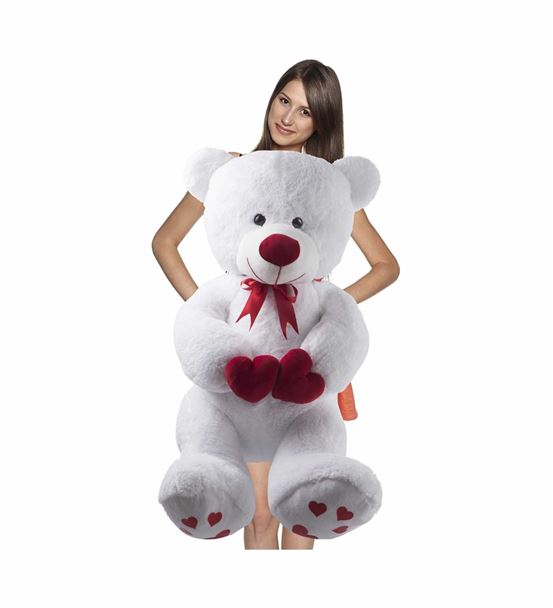 100 Cm Beyaz Bobo Peluş Ayıcık